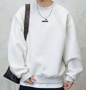 <span class=keywords><strong>Sudadera</strong></span> Unisex con Logotipo Bordado Personalizado al por Mayor, 100% Algodón, Informal, Lisa, Cuello Redondo, <span class=keywords><strong>Sudadera</strong></span> con <span class=keywords><strong>Capucha</strong></span> para Hombre - Product Image 2