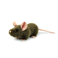Peluche de souris réaliste vert foncé, jouet en peluche de rat réaliste, poupée en peluche douce, décoration, cadeau pour enfants et amoureux des animaux
