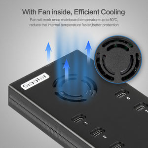 Sipolar A-400C Hub USB C a 10 Porte, Docking Station per Telefoni, Stazione di Ricarica Rapida USB C 2A, Hub Tipo C - Product Image 4