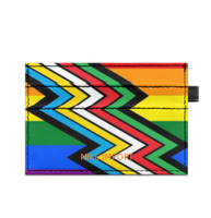 Demifluid Rainbow Slim Doppelseitig bedruckter Kartenhalter, tragbarer Kreditkartenhalter aus PU-Leder für Männer und Frauen