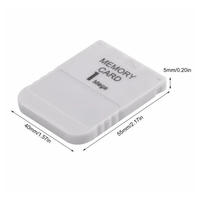 Cartes de stockage de mémoire 1 Mo 1M pour PS1 Carte mémoire pour PSX Carte mémoire de jeu Stick Accessoires de jeu