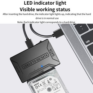 TISHRIC USB <span class=keywords><strong>3</strong></span>,0 к SATA IDE жесткий диск адаптер конвертер кабель для 2,5 "/<span class=keywords><strong>3</strong></span>,5" HDD SSD с 12 В 2 А мощность <span class=keywords><strong>3</strong></span> в 1 IDE SATA адаптер - Product Image 6