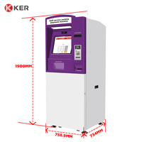 Kiosque de paiement en libre-service personnalisable avec lecteur de codes-barres SDK, retrait et dépôt d'espèces, écran tactile, sur pied, pour l'échange de devises