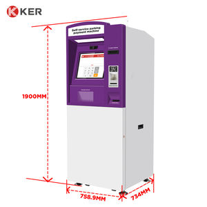मुद्रा विनिमय पार्किंग भुगतान के लिए नकद निकासी जमा टच स्क्रीन के लिए अनुकूलन योग्य स्व-सेवा एटम टर्मिनल - Product Image 2