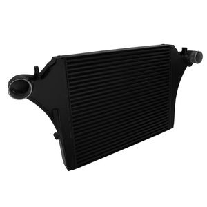 <span class=keywords><strong>Intercooler</strong></span> en aluminium noir pour <span class=keywords><strong>Volvo</strong></span> S60II / <span class=keywords><strong>V60</strong></span> 11-15 V70 XC70 S80 2008-16, neuf, 530 mm x 475 mm x 55 mm, mise à niveau et rétrofit - Product Image 1
