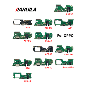 Conector de puerto de carga móvil para <span class=keywords><strong>Oppo</strong></span> <span class=keywords><strong>A52</strong></span> A55 A56 A57 A58 A74 A76 A78 A92 A95 4G A93S A97 5G Reno 6 Lite piezas de placa de <span class=keywords><strong>cargador</strong></span> - Product Image 1