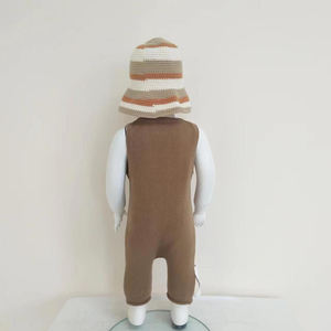 Barboteuse et combinaison unisexe pour bébé en coton 100 % Square Fonda avec fermeture boutonnée et manches longues – Collection Printemps - Product Image 5