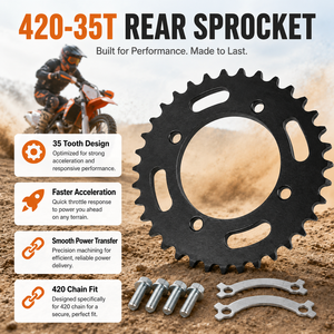 Pignon arrière 420 chaîne 37 dents 76mm pour <span class=keywords><strong>moto</strong></span> chinoise 50 70 90 110 125 140 <span class=keywords><strong>150</strong></span> 160 170cc <span class=keywords><strong>Apollo</strong></span> RFZ CRF50 XR50 SDG SSR - Product Image 1