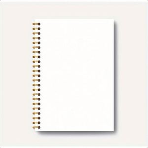 Cuaderno de Direcciones Económico, Blanco, A3, de Cuero, con Espiral y Páginas Rayadas, Material Escolar - Product Image 1