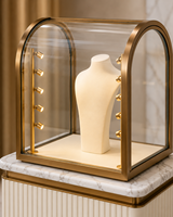 Diseño Interior de Joyería de Lujo, Vitrinas de Vidrio Personalizadas, Accesorios para Tiendas Minoristas, Iluminación LED, Instalación Completa de Tienda Llave en Mano