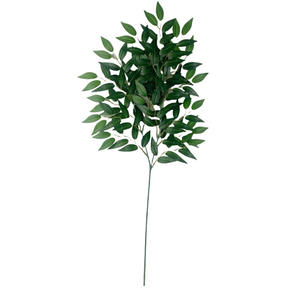 Vente en gros guirlande de verdure artificielle tiges de ruscus italiennes luxuriantes feuilles de saule pour bricolage Bouquets de mariage - Product Image 1