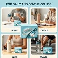 Tablettes nettoyantes puissantes pour bouteilles d'eau, biodégradables, multi-surfaces, pour bouteilles en acier inoxydable et verrerie