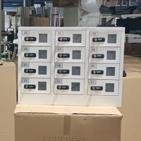 Station de recharge pour téléphones – Offre économique du fabricant – Casier de recharge pour téléphones à 12 ports avec verrouillage numérique par mot de passe – Emplacements et portes personnalisables