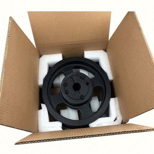 ชิ้นส่วนพูลเลย์อุตสาหกรรมแบบสั่งทำพิเศษ ทำจากเหล็กหล่อและสแตนเลส สำหรับสายพานวี พร้อมบริการ <span class=keywords><strong>OEM</strong></span> ขนาดรู 50 มม. ได้รับการรับรองมาตรฐาน ISO9001 - Product Image 2