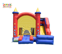 Château gonflable classique avec toboggan, qualité commerciale, combo château gonflable pour enfants, château gonflable en PVC pour enfants