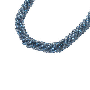 Collier chaîne torsadée dorée de 18 pouces Fashionin avec cristal de verre, motif ethnique religieux en forme de cœur, diamant, cadeau de fête - Product Image 3