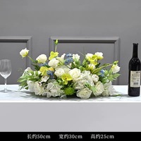 Minimalistische Baby Breath zijden bloemenloper voor hotel- en bruiloftstafels, bruiloftdecoratie