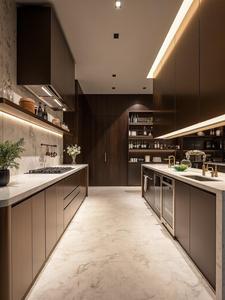 Nhà sản xuất hàng đầu của Trung Quốc: Bộ tủ có độ bóng cao sang trọng, đồ nội thất nhà bếp tùy chỉnh hình chữ L, tủ mô-đun hiện đại - Product Image 6