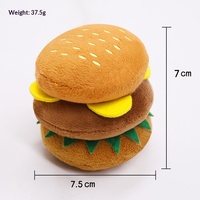 Jouet en peluche court et doux pour chien, motif fast-food, résistant aux morsures, pour soulager l'anxiété de séparation - Vente en gros