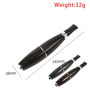 Pipa de tabaco sólida con filtro de 9mm Erliao, pipa de madera lisa hecha a mano, accesorios para fumar, regalo para <span class=keywords><strong>fumador</strong></span> - Product Image 2