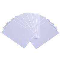 Cartes de visite promotionnelles modernes, portables, imperméables, en PET, vierges, pour sublimation, cartes bancaires, cartes personnalisées avec nom, impression à chaud
