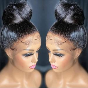 Ms-Beauty Vente en gros à prix réduit Livraison gratuite Cheveux brésiliens non traités alignés sur les cuticules Cheveux humains vierges Perruques en dentelle complète - Product Image 1