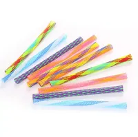 Jouet pour chaton, tuyau élastique interactif coloré, jouet en spirale en plastique, ressort pour chat