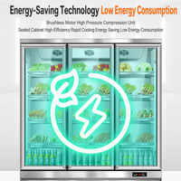 Vitrine Réfrigérée Haute Efficacité en Acier Inoxydable pour Brochettes de Malatang et Plats Chauds, Idéale pour les Traiteurs