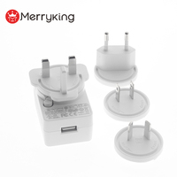 USB-A blanc 5V 1A 2A 3A US EU AU AR JP KE prises chargeur de téléphone portable pour IPhone 15 Samsung téléphone IPad