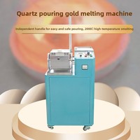 Fourneau de fusion inclinable Sunny pour l'or, le palladium, le platine, l'argent, le cuivre, équipement de bijouterie à induction, capacité 1, 2, 4 kg/h, garantie 1 an