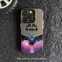 Coque de Téléphone PC Design Élégant pour iPhone XR XS 7 8 11 12 13 14 15 16 Pro Max Accessoire Mobile Jul
