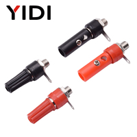 Rouge Noir 4mm Fiche Banane Mâle Femelle Borne À Vis Reliure Poste Haut-Parleur Vidéo Audio Amplificateur Prise Jack Connecteur