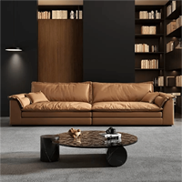 Sofá Esquinero de 2 Plazas de Diseño Italiano Minimalista, de Lujo Ligero, Personalizable, con Tapicería de Tela, para Sala de Estar o Apartamentos Pequeños