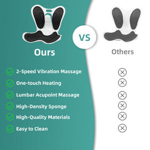 Calefacción eléctrica profesional por vibración, soporte de espalda Lumbar, silla, Corrector de postura, cojín de masaje de asiento para oficina, trabajo en casa - Product Image 5