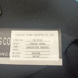 Tessuto in spugna francese <span class=keywords><strong>Spandex</strong></span> di cotone pesante per tessuti sportivi - Product Image 6