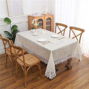 Tovaglia di lusso in poliestere satinato ricamo personalizzato banchetto di nozze decorazione formale cena - Product Image 1
