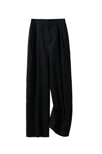 Pantaloni da donna per l'autunno nuovo stile coreano pantaloni larghi a <span class=keywords><strong>vita</strong></span> <span class=keywords><strong>alta</strong></span> dritti drappeggi lunghi fino al pavimento da donna - Product Image 6