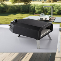 Four à pizza de table portable de 12 pouces pour camping en plein air BBQ Installation autoportante à gaz pour usage domestique