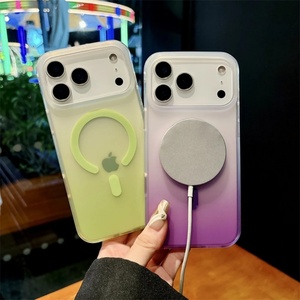 เคส iPhone 16 รุ่น 17pro Max ลาย IMD ผิวด้านไล่เฉดสีสวยหรู แบบเปิดแม่เหล็ก ดีไซน์ไฮบริด IMD - Product Image 4