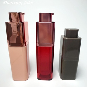 Bán buôn sang trọng không có không khí bơm nhựa mỹ phẩm chai 40ml-120ml Rỗng Lotion cơ thể phun màu đỏ hồng xám màu sắc đẹp bao bì - Product Image 1