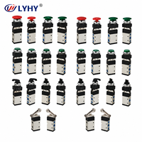 Válvula Mecánica Neumática de 5/2' 3/2 Vías de la Serie LYHY MVS para Piezas Neumáticas, Válvula Mecánica de Control Neumático