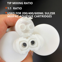 1:1 Statische Mischdüsen 19 Elemente für 400ml Doppelkartuschen-Epoxidkleber Sulzer Mixpac