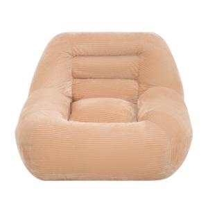 Sillón Puff de Pana a Rayas, Cama Extra Grande para Perros, Sofá Perezoso Plegable, Sillón de Lectura para Dormitorio y Sala de Estar - Product Image 3