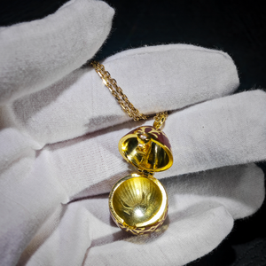 <span class=keywords><strong>Collana</strong></span> con Ciondolo a Forma di Uovo di Pellicano Rosso, Gioiello Vintage di Lusso <span class=keywords><strong>Artigianale</strong></span>, Regalo per Donne, Feste e Anniversari - Product Image 4