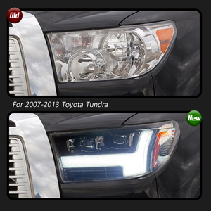 Feux de jour à LED avec lentille laser et clignotants séquentiels pour les assemblages de phares Tundra 2007-2013 - Product Image 4