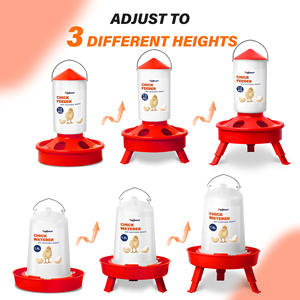 Nouveau type mangeoire et abreuvoir pour poulet avec pattes mangeoire pour poussins mangeoire pour animaux de compagnie - Product Image 5