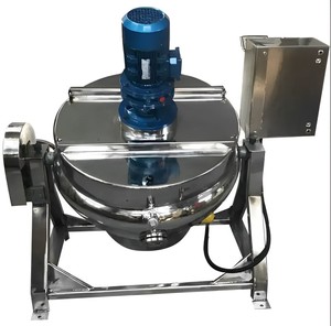 Kẹo thép không gỉ 304 tiltable điện sưởi ấm hơi nước gas trọng ấm đun nước với scraper khuấy - Product Image 2