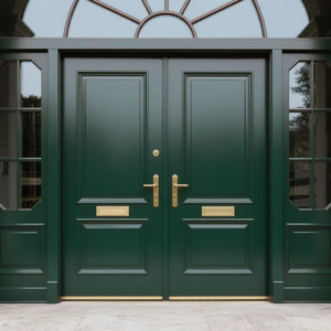 <span class=keywords><strong>Puerta</strong></span> Principal Arqueada de Hierro Forjado, Estilo Europeo, Personalizada, Segura, para Entrada Simple o Doble - Product Image 2