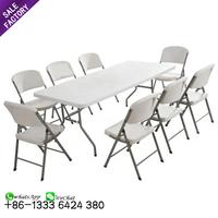 Nouveau Produit Mobilier de Salle à Manger Taille Personnalisée en Plastique Pliable Ronde Banquet Tables de Réception de Mariage