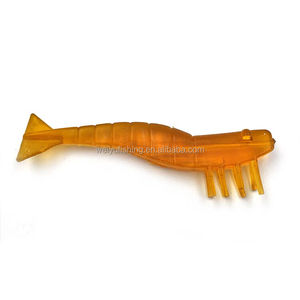 Leurre souple Alpha Glow in Dark Shrimp en PVC 3D pour eau salée, sans hameçon plombé, taux de capture élevé pour la pêche à la truite et au bar - Product Image 3